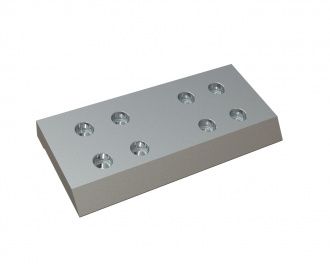 Barre de serrage 389x179x33/38, 8 trous fraisés pour MeWa | Ehehalt | Andritz MeWa | THM Recycling Mewa UG 2008
