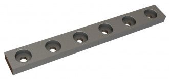 Barre de serrage 595x69x30, 6 trous fraisés pour Herbold Meckesheim GmbH Herbold SML 45/60