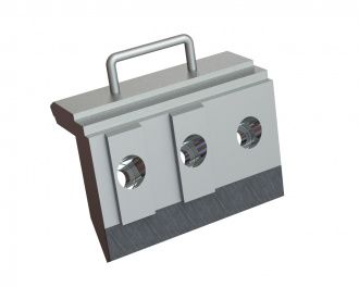 Barre de serrage gauche 345x280x141, blindé pour Lindner Recyclingtech Lindner Jupiter