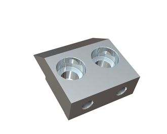Barre de serrage supérieure 119x106x39,5, 2 perçages fraisés, 2x filetage M16x1,5 pour Jenz GmbH 