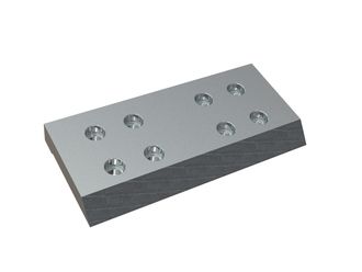 Barrette de raccordemen 389x179x33/38 PremiumCut 8 alésage, blindé pour MeWa | Ehehalt | Andritz MeWa | THM Recycling Mewa UG 1608