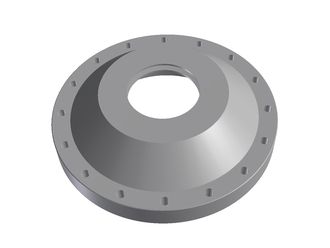Bearing cover open for fixed bearing for Vecoplan 