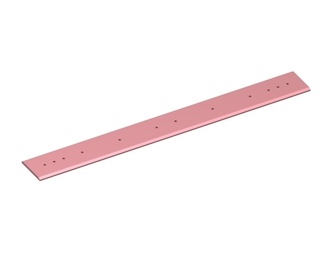 Bolt-on blade 3000x350x30, 12 countersunk holes for plow bolt, Hardox 