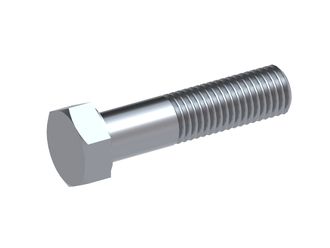 Boulon hexagonal UNC 1/2"-13 x 1 3/4", classe 5 Filetage en pouces avec frein filet, zingué 
