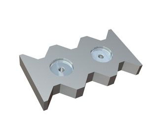 Center counter knife 285x155x38 Premium Line, version 80, W9 version for Vecoplan LLC (Retech) 