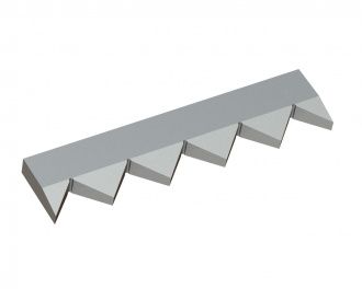 Center counter knife 429x98x28 PremiumCut, version 80, X version for Vecoplan Vecoplan VNZ 210
