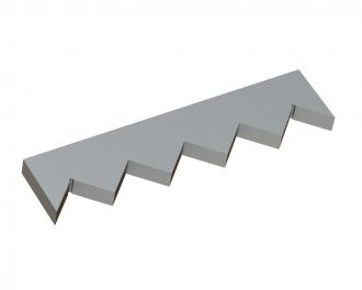 Center counter knife 430x98x28 PremiumCut, version 80, X version for Vecoplan Vecoplan VVZ 300