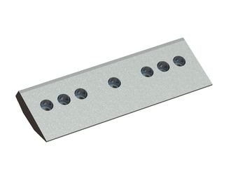 Center left clamping strip 491x170x48, version 80 for Vecoplan LLC (Retech) 