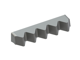 Centre chopper knife 399x101x69 PremiumCut, 9 version for Eldan Recycling 