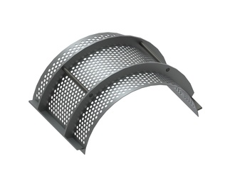 Cesta de criba 487 de ancho, espesor de la placa de criba t=6 Perforación Ø30, alma 11 para Herbold Meckesheim GmbH 