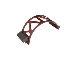 Cesta de criba ancho 340, espesor t=25, perforación especial 190, puente 30, Hardox, patentado para Lindner Recyclingtech Lindner Polaris