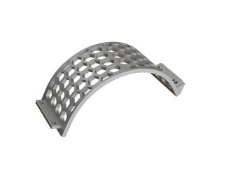 Cesta de criba ancho 343, espesor t=25, perforación hexagonal ancho entre caras 60, ligamento 15 para Lindner Recyclingtech Lindner Komet 2800 (A)