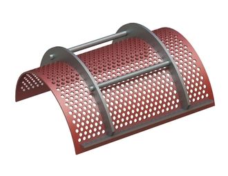 Cesta de criba, ancho 572, espesor de chapa t=6, perforación Ø13, nervio 6, Hardox para Herbold Meckesheim GmbH 