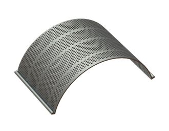 Cesta de criba, ancho 583, espesor de chapa t=8, perforación Ø8, nervio 4 para Herbold Meckesheim GmbH 