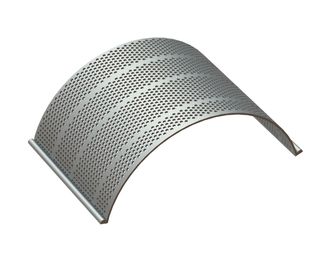 Cesta de criba, ancho 583, espesor de chapa t=8, perforación redonda asimétrica Ø19, nervio 8 para Herbold Meckesheim GmbH 