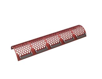 Cesta de cribado 2505 mm de ancho, espesor de chapa perforada t=15, perforación Ø50 nervio 11/19 para Lindner Recyclingtech Lindner Micromat Plus 2500
