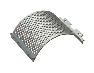 Cesta de cribado 414 mm de ancho, espesor de chapa perforada t=8, perforación Ø20 nervio 7 para Vecoplan 