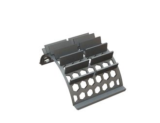 Cesta de cribado 577 mm de ancho, espesor de chapa perforada t=25, perforación hexagonal nervio 15 para Lindner Recyclingtech Lindner Jupiter