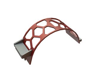 Cesta de cribado ancho 340, chapa de cribado espesor t=15, perforación especial 150, nervio 25 para Lindner Recyclingtech 