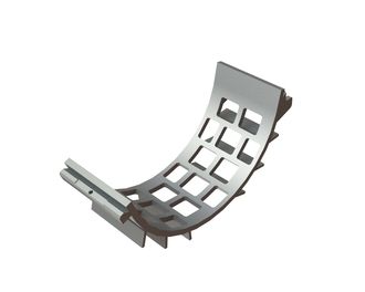 Cesta de cribado ancho 340, chapa de cribado espesor t=25, perforación 100x100, nervio 24 para Lindner Recyclingtech Lindner Polaris