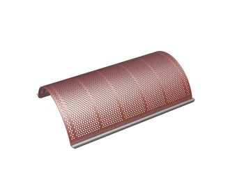 Cesta de cribado ancho 995, chapa de cribado espesor t=8, perforación Ø10, nervio 5, Hardox para Herbold Meckesheim GmbH 