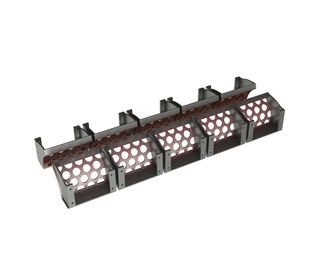 Cesta de cribado inferior 2x2460 mm de ancho, espesor de chapa perforada t=15, juego de 10 piezas para Vecoplan Vecoplan VNZ 250 XL