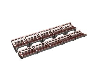 Cesta de cribado superior 2x2460 mm de ancho, espesor de chapa perforada t=15, de 10 piezas para Vecoplan Vecoplan VNZ 250 XL