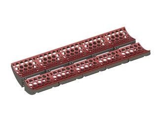 Cesta de cribado superior de 10 piezas 2x2460 mm de ancho, espesor de chapa perforada t=15 para Vecoplan Vecoplan VNZ 250 XL