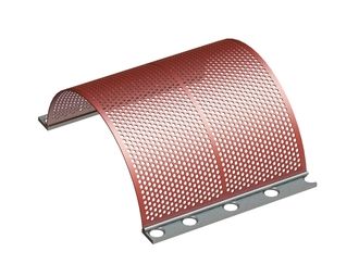 Cestello vaglio 601 larghezza, spessore t=5 foratura Ø12, legamento 5, Hardox per Getecha GmbH 