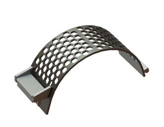 Cestello vaglio larghezza 340, spessore t=15, perforazione esagonale tra piani 45, ligamento 10 per Lindner Recyclingtech 