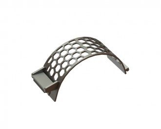 Cestello vaglio larghezza 340, spessore t=15, perforazione esagonale tra piani 70, ligamento 14 per Lindner Recyclingtech Lindner Komet HP