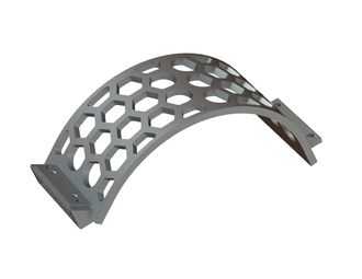 Cestello vaglio larghezza 343, spessore t=25, perforazione esagonale tra piani 100, ligamento 20/23 per Lindner Recyclingtech 