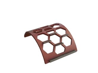 Cestello vaglio larghezza 530, spessore t=25, perforazione esagonale tra piani 150, ligamento 25 per Lindner Recyclingtech Lindner Jupiter