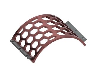 Cestello vaglio larghezza 530, spessore t=25, perforazione esagonale tra piani 90, ligamento 20 per Lindner Recyclingtech 
