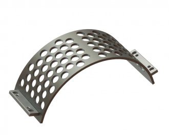 cesto colador 342 ancho, espesor de la placa de cribado t=15 Creusabro perforación Ø50, puente 14 para Lindner Recyclingtech Lindner Komet 2800 (A)