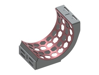 Cesto colador 736 de ancho, espesor de la chapa de criba t=15, perforación hexagonal SW130 para Untha 