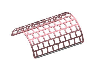 Cesto colador 808 de ancho, espesor de la chapa de criba t=8, perforación cuadrada 70 x 70, paso 17 para Herbold Meckesheim GmbH 