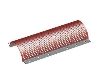 Cesto vagliante 1070 mm di larghezza, spessore lamiera forata t=10, foratura Ø10 legamento 5, Hardox per Vecoplan 