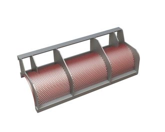 Cesto vagliante 1298 mm di larghezza, spessore lamiera forata t=8, foratura Ø12 legamento 5, Hardox per Vecoplan Vecoplan VAZ 1300