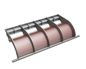 Cesto vagliante 2030 mm di larghezza, spessore lamiera forata t=10, foratura Ø20 legamento 6.6 per Vecoplan Vecoplan VAZ