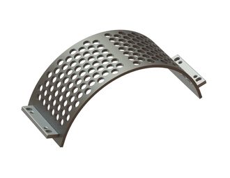 Cesto vagliante 342 mm di larghezza, spessore lamiera forata t=15, foratura Ø35, legamento 10 per Lindner Recyclingtech 