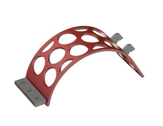 Cesto vagliante 372 mm di larghezza, spessore lamiera forata t=20 per THM Recycling 