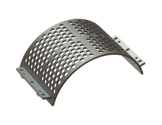 Cesto vagliante 524 mm di larghezza, spessore lamiera forata t=15, foratura Ø35 legamento 12 per Lindner Recyclingtech 