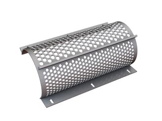 Cesto vagliante 594 mm di larghezza, spessore lamiera forata t=5, foratura Ø15/Ø20 legamento 5.5 per Weima Maschinenbau GmbH 