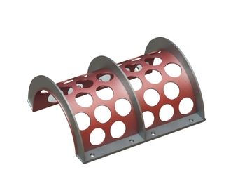 Cesto vagliante 796 mm di larghezza, spessore lamiera forata t=8, foratura Ø100 legamento 30, Hardox per Vecoplan 