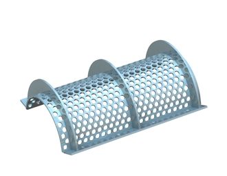 Cesto vagliante 796 mm di larghezza, spessore lamiera forata t=8, foratura Ø25 legamento 10 per Vecoplan Vecoplan VAZ 800 XL