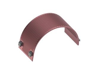 Cesto vagliante, larghezza 400, spessore lamiera t=15, perforazione Ø15, legamento 5, Hardox 