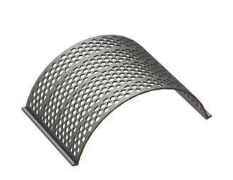 Cesto vagliante, larghezza 583, spessore lamiera t=10, perforazione asimmetrica Ø30, ligamento 8 per Herbold Meckesheim GmbH Herbold SMS 80/120