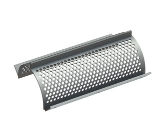 Cesto vagliante, larghezza 594 mm, spessore lamiera forata t=5, foratura Ø15 legamento 5 per Weima Maschinenbau GmbH 