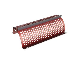 Cesto vagliante, larghezza 594 mm, spessore lamiera forata t=5, foratura Ø20 legamento 8 per Weima Maschinenbau GmbH 